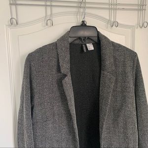 XS boyfriend fit herringbone Blazer H&M Divided